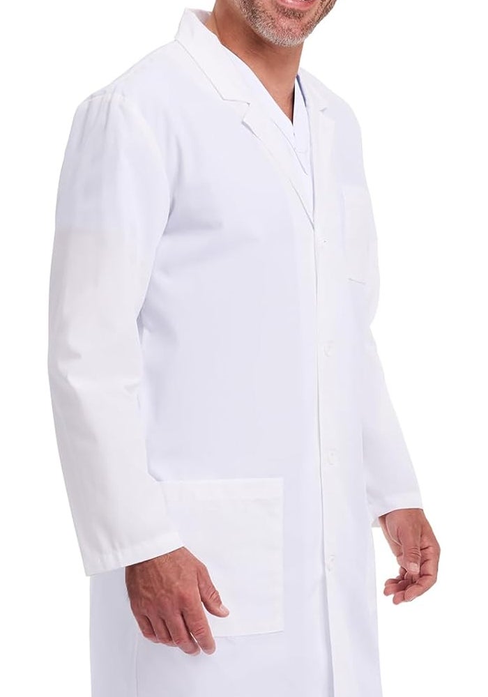 Dickies Everyday Unisex 40 Inch Lab Coat - White - 3X-Large - Image 5